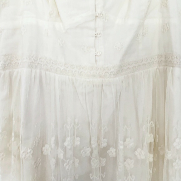 American Eagle Embroidered Mesh Babydoll Dress - Picture 4 of 8